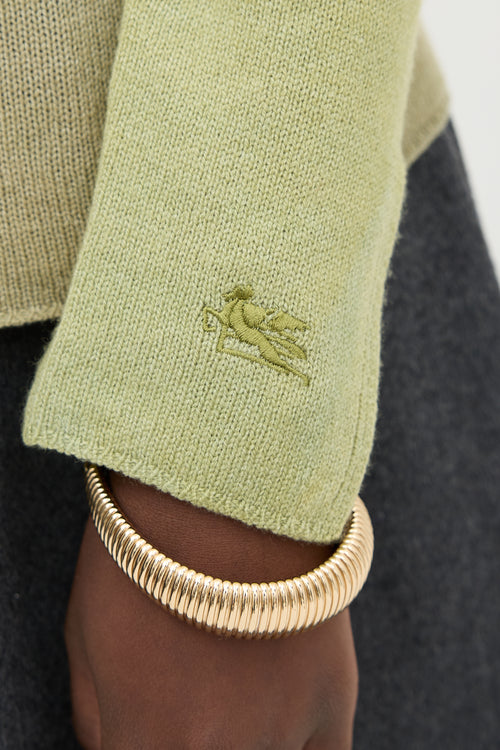 Etro Wool Argyle Sweater