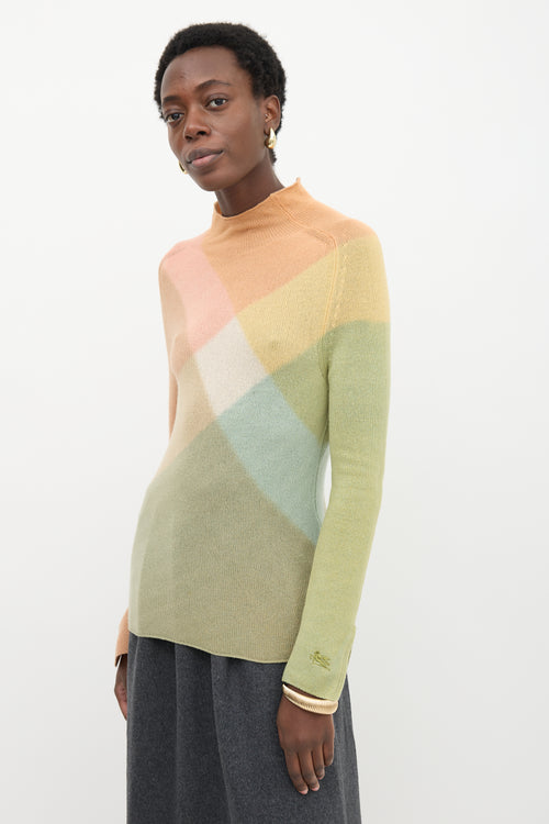 Etro Wool Argyle Sweater