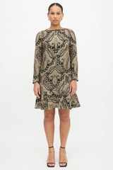 Etro Wool Paisley Printed Dress