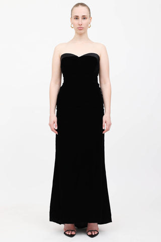 Evalina Schmidtke Velvet Maxi Gown