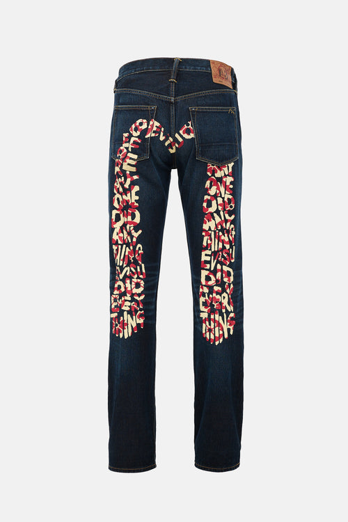 Evisu Script Straight Leg Jeans