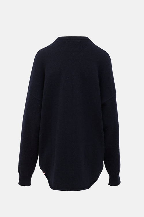 Extreme Cashmere Rolled Hem Sweater