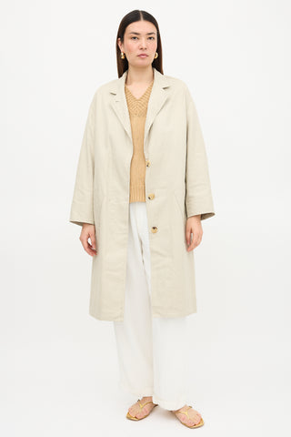 Isabel Marant Étoile Linen Blend Trench Coat