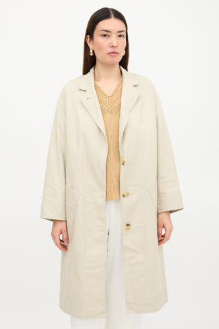Isabel Marant Étoile Linen Blend Trench Coat