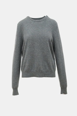 Extreme Cashmere Slit Crewneck Sweater