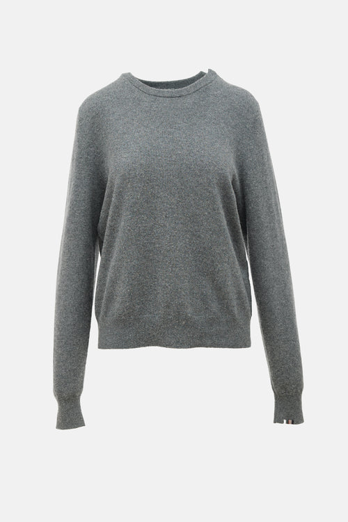 Extreme Cashmere Slit Crewneck Sweater