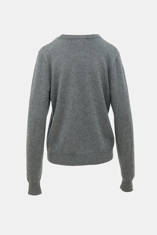 Extreme Cashmere Slit Crewneck Sweater