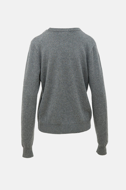 Extreme Cashmere Slit Crewneck Sweater