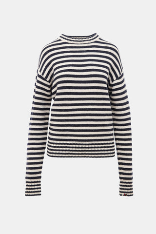 Extreme Cashmere Stripe Crewneck Sweater