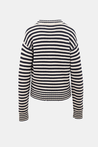Extreme Cashmere Stripe Crewneck Sweater