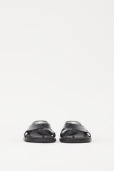 Eytys Black Leather Ava Cutout Heel