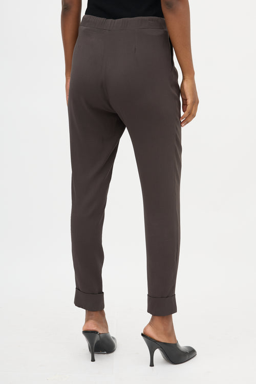 Fabiana Filippi Crepe Silk Drawstring Trouser