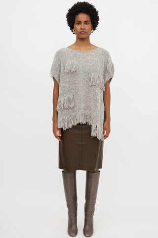 Fabiana Filippi Knit Fringe Top