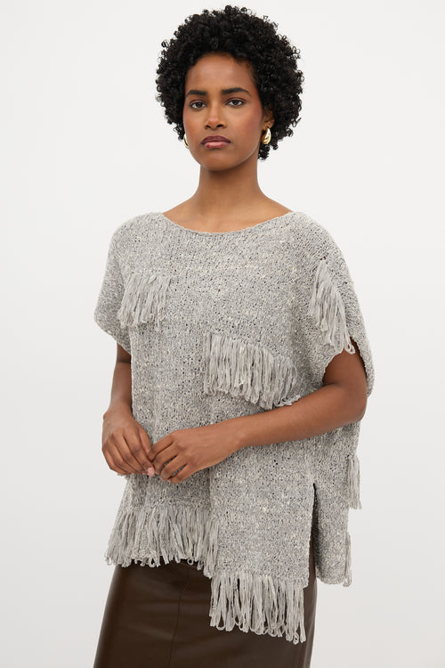 Fabiana Filippi Knit Fringe Top