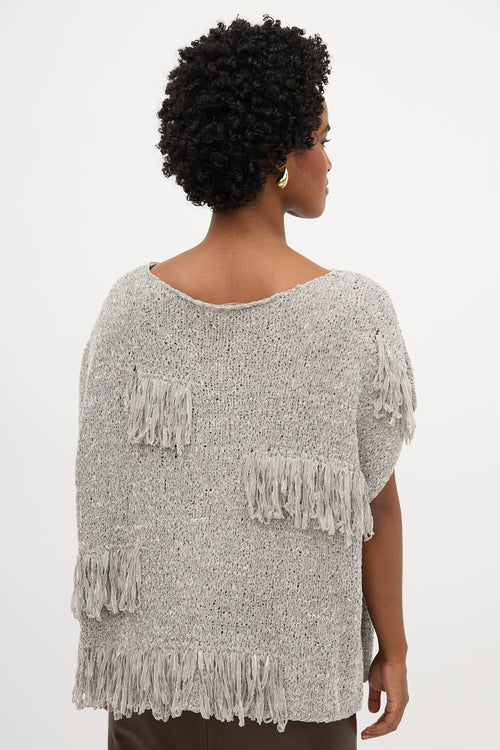 Fabiana Filippi Knit Fringe Top