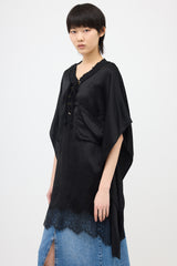 Faith Connexion Silk Satin Oversized Top