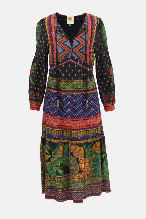 FARM Linen Forest Tapestry Dress