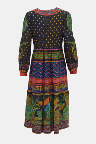 FARM Linen Forest Tapestry Dress