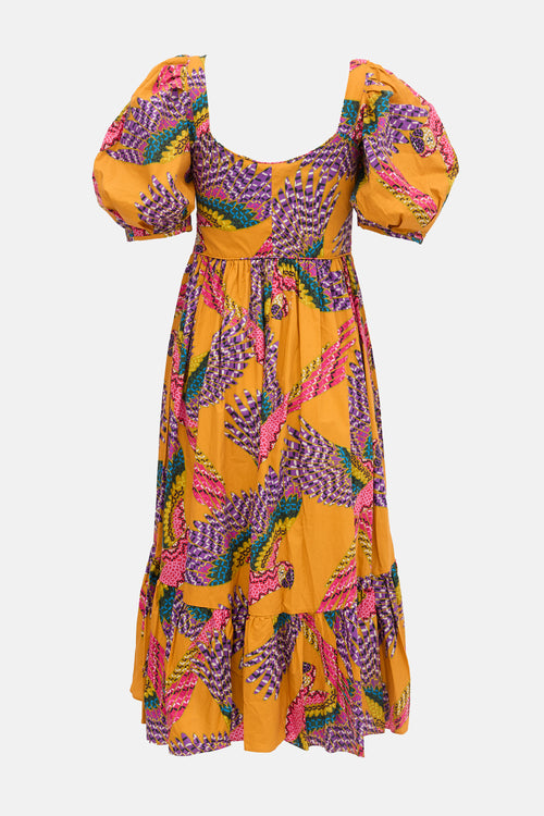 FARM Printed Midi Dress
