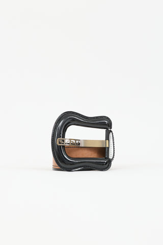 Fendi Leather & Patent Belt