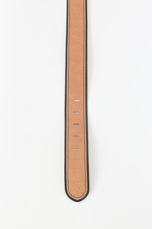 Fendi Leather & Patent Belt