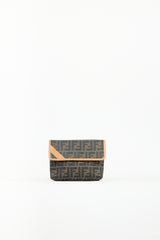 Fendi Brown Canvas & Leather Zucca Crossbody Bag