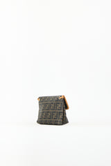 Fendi Brown Canvas & Leather Zucca Crossbody Bag