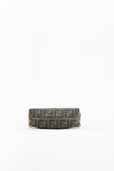 Fendi Brown Canvas & Leather Zucca Crossbody Bag