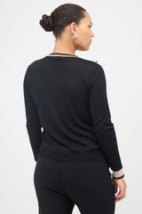 Fendi Cashmere Floral Stud Cardigan