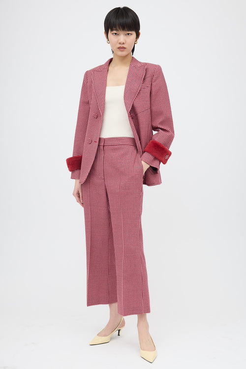 Fendi Wool Check Suit