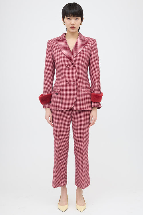 Fendi Wool Check Suit
