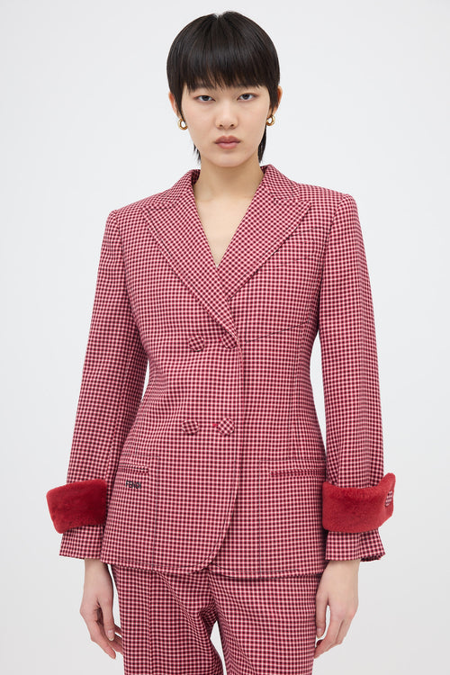 Fendi Wool Check Suit