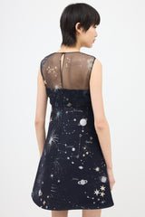 Valentino Milky Way Jacquard Mini Dress