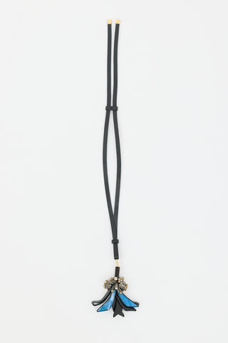 Marni Leather Abstract Necklace