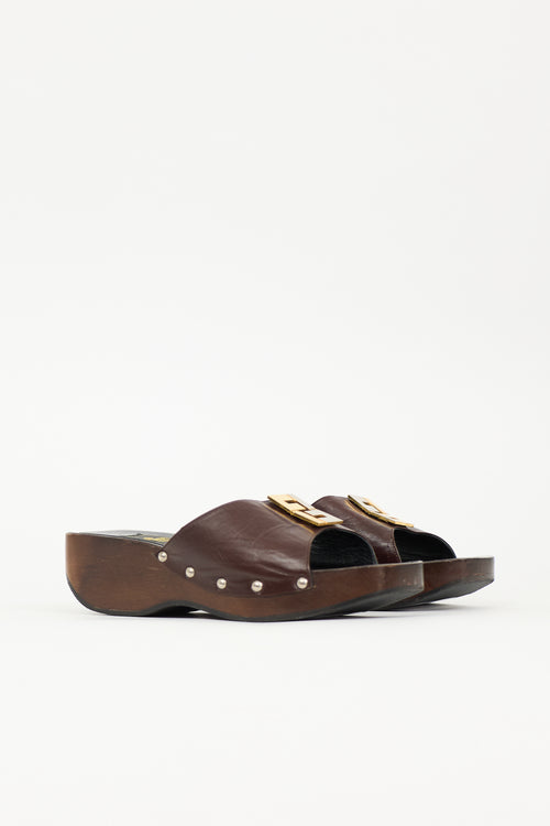 Fendi Vintage FF Sandal