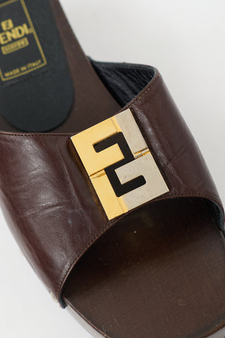 Fendi Vintage FF Sandal
