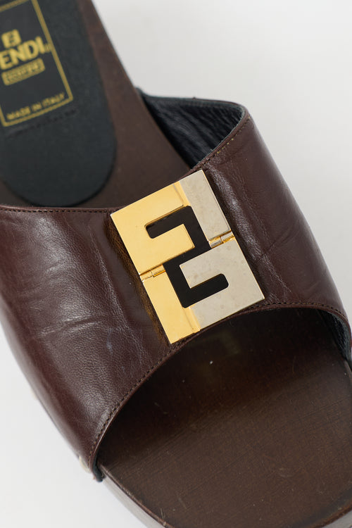 Fendi Vintage FF Sandal