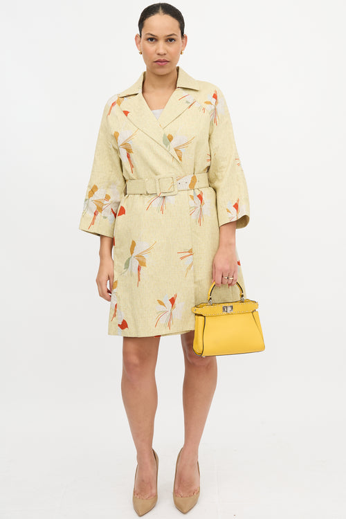 Fendi Leather Mini Selleria Peekaboo Bag