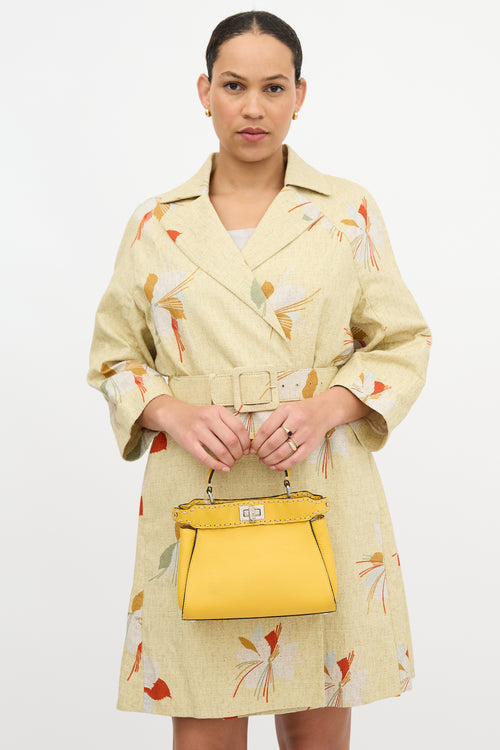 Fendi Leather Mini Selleria Peekaboo Bag