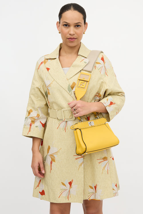 Fendi Leather Mini Selleria Peekaboo Bag