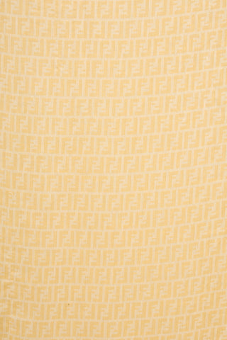  Yellow Zucca Fringe Scarf