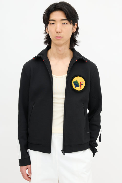 Fendi Shearling Patch Track Jacket
