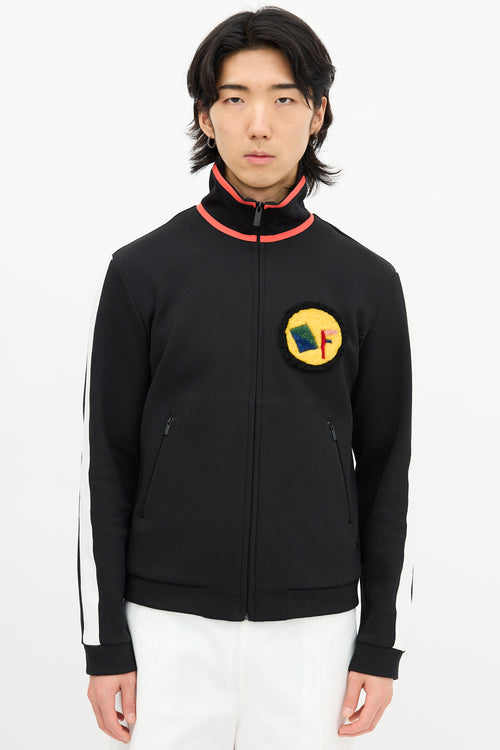 Fendi Shearling Patch Track Jacket