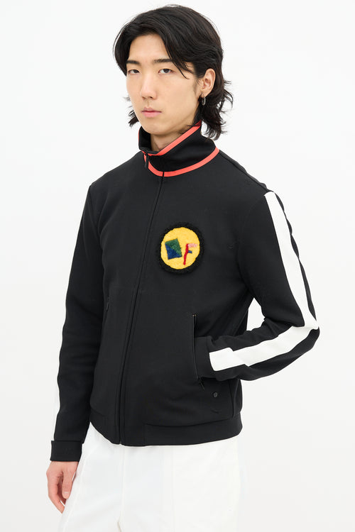 Fendi Shearling Patch Track Jacket