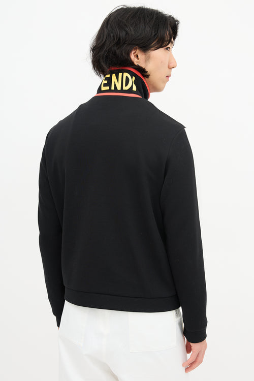 Fendi Shearling Patch Track Jacket