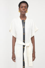 Ferragamo Silk & Linen Dress