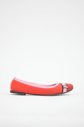 Ferragamo Knit Varina Flat