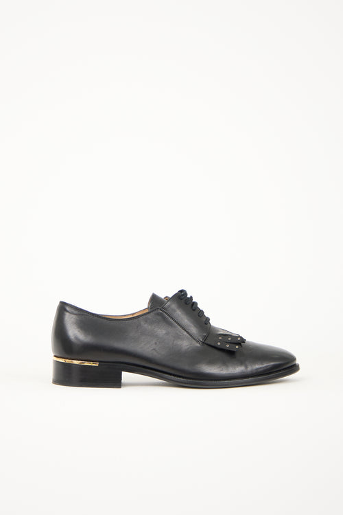 Ferragamo Leather Kiltie Oxford