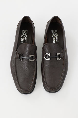 Ferragamo Leather Gancini Loafer