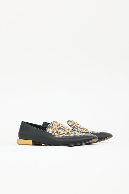 Ferragamo Leather Lana Gancio Loafer